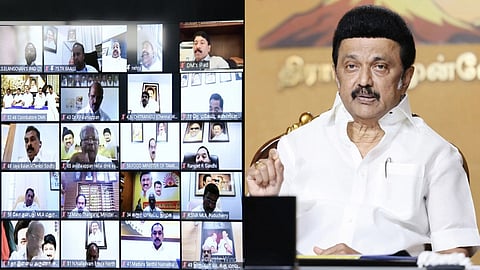 தி.மு.க. மா.செ.கள் காணொலிக் கூட்டம்