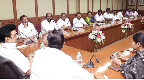 தி.மு.க. எம்.பி.கள் கூட்டம்