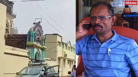 கோட்டையூரில் உள்ள அழகப்பன் வீட்டில் போலீசார் சோதனை