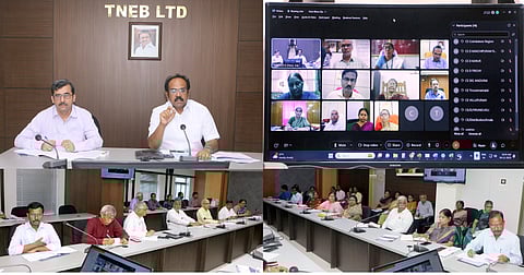 மின்வாரியப் பொறியாளர்களுடன் அமைச்சர் தங்கம் தென்னரசு காணொலிப் பேச்சு