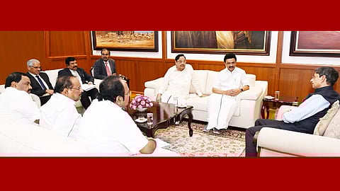 ஆளுநர் இரவியுடன் முதலமைச்சர் ஸ்டாலின், 4 அமைச்சர்கள் சந்திப்பு