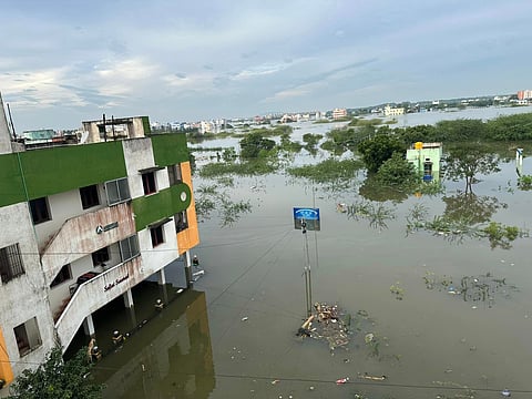 வெள்ளக்காடான மேற்கு தாம்பரம்
