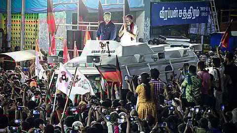 ஈரோடு பிரச்சாரத்தில் கமல்ஹாசன்