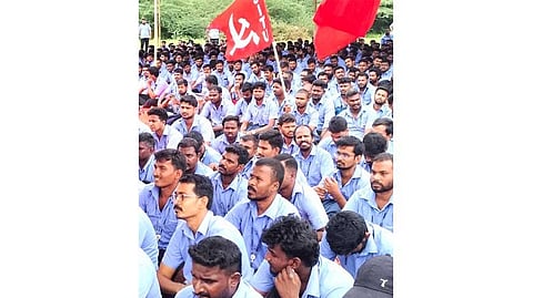 Samsung workers strike