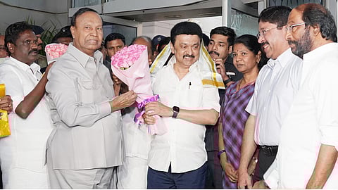 dmk mps wecome MKStalin in Delhi