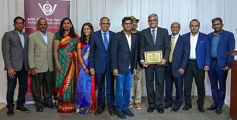 R Balakrishnan with iyal award
