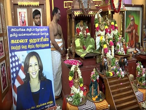Special prayers held in Kamala Harris' ancestral village in Madurai for her victory in US Elections