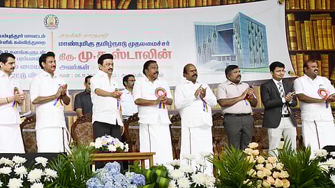 CM Stalin laid stone for Periyar library and science centre
