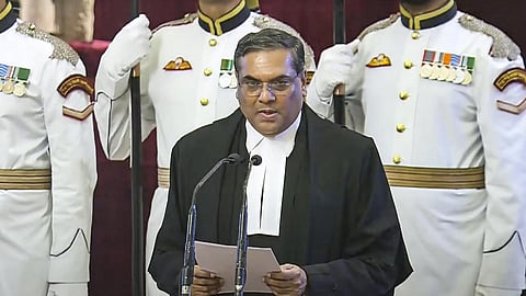 Justice Sanjiv Khanna takes oath as the 51st Chief Justice of India at the Rashtrapati Bhavan,