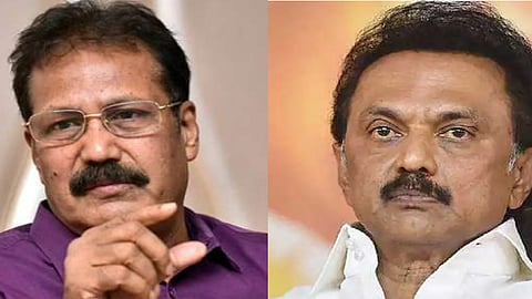 புதிய தமிழகம் கட்சித் தலைவர் கிருஷ்ணசாமி - முதலமைச்சர் மு.க.ஸ்டாலின்