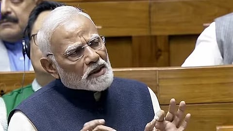 மக்களவையில் பிரதமர் மோடி