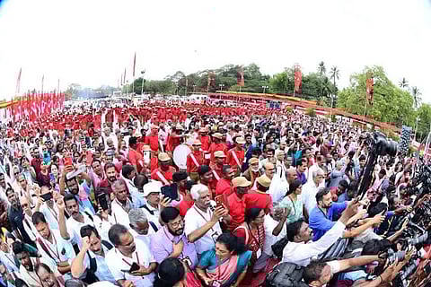 சிபிஎம் கட்சியின் மாநாடு மதுரையில் தொடங்கியது