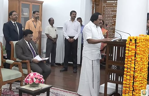 அமைச்சராக பொறுப்பேற்ற மனோ தங்கராஜ்