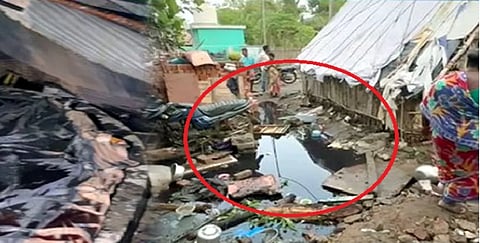 கடலூரில் டேங்க் வெடித்து 100 வீடுகள் சேதம்!