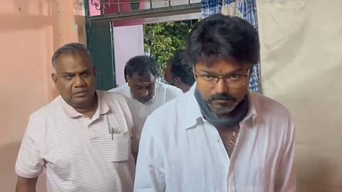 தவெக தலைவர் விஜய்