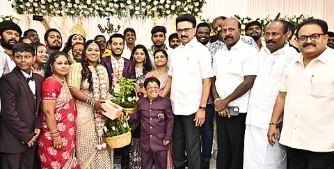 நடிகர் கிங்காங் இல்லத் திருமண விழாவில் முதல்வர் ஸ்டாலின்