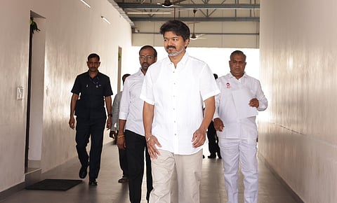 தவெக தலைவர் விஜய்