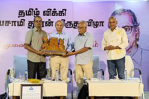 'தமிழ் விக்கி- தூரன் விருது ' பெறுகிறார் முனைவர் வேதாசலம்