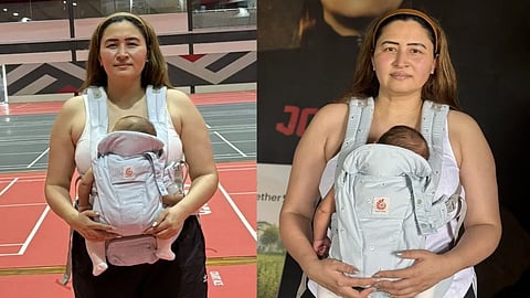 குழந்தையுடன் ஜுவாலா குட்டா