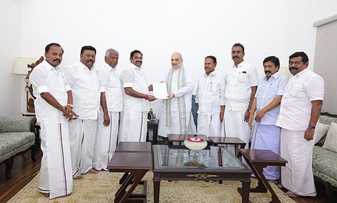 அமித்ஷாவுடன் சந்திப்பு