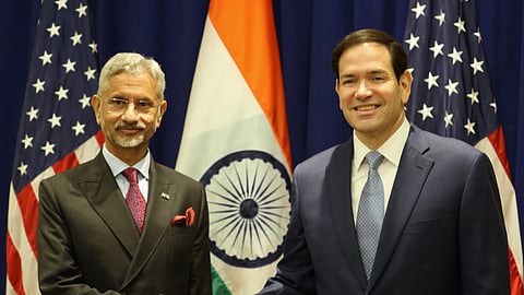 இந்தியா, அமெரிக்கா வெளியுறவுத்துறை அமைச்சர்கள் ஜெய்சங்கர் - மார்கோ ரூபியோ