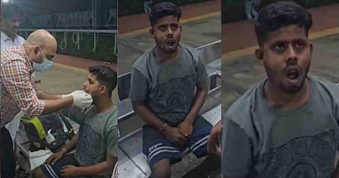 கொட்டாவி விட்ட இளைஞருக்கு லாக் ஆன தாடை