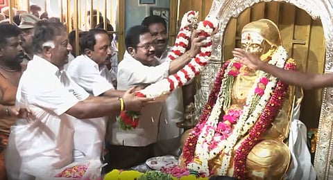 தேவருக்கு ஓபிஎஸ் செங்கோட்டையன், டிடிவி தினகரன் கூட்டாக மரியாதை