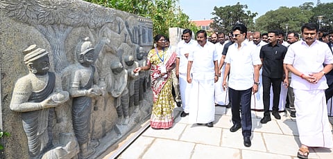 கோவை செம்மொழி பூங்காவில் முதல்வர் ஸ்டாலின்