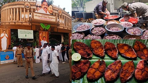 மட்டன் பிரியாணி... வஞ்சிரம் மீன் வருவல்... சுடசுட தயாராகி வரும் அதிமுக விருந்து!