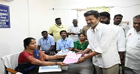 தவெக தலைவர் விஜய்