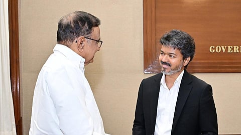ப.சி., விஜயை சந்தித்தபோது
