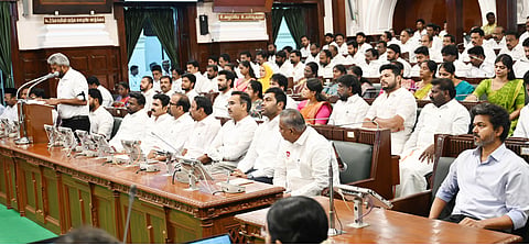 Finance minister Marie wilson announcing TN Budget 2026