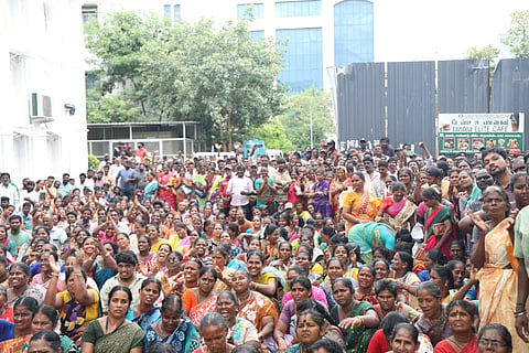 தூய்மைப் பணியாளர் போராட்டம்