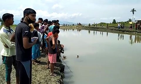 বিশ্বনাথত শোকাবহ ঘটনাঃ বাঢ়নী পানীত উটি গ'ল মহিলা