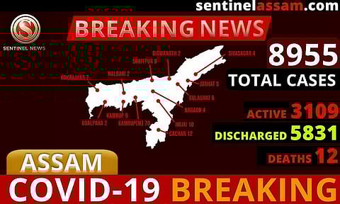 অসমত ক'ৰ'না আক্ৰান্তৰ সংখ্যা ৮,৯৫৫লৈ বৃদ্ধি, আৰু ৪০৮ পজিটিভ চিনাক্ত