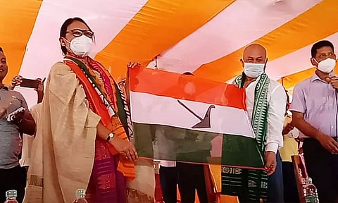 বি পি এফত যোগদান বড়ো সংগ্ৰামী নেত্ৰী অঞ্জলী দৈমাৰীৰ