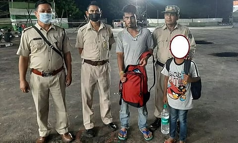 অপহৃত শিশুক উদ্ধাৰ ৰেলৱে আৰক্ষীৰ, অপহৰণকাৰী ধৃত