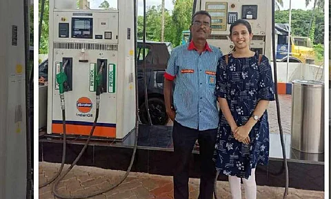 আই আই টিলৈ বাছনি পেট্ৰ'ল পাম্পত সহায়কৰ কাম কৰা ব্যক্তিৰ কন্যা