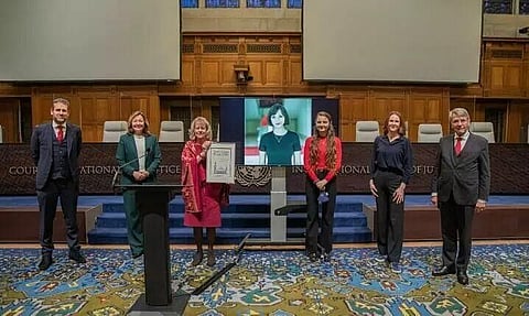 গুৱাহাটীৰ ৰিয়া মহন্তলৈ সন্মানীয় যুৱ কাৰ্ণেগী শান্তি বঁটা