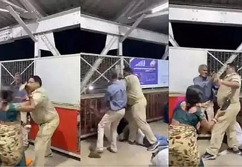 এজন আৰক্ষী বিষয়াক জোতাৰে প্ৰহাৰ কৰিছে এগৰাকী মহিলাই – কিন্তু কিয় প্ৰহাৰ কৰিছে মহিলাগৰাকীয়ে আৰু কৰ এই ঘটনা ?