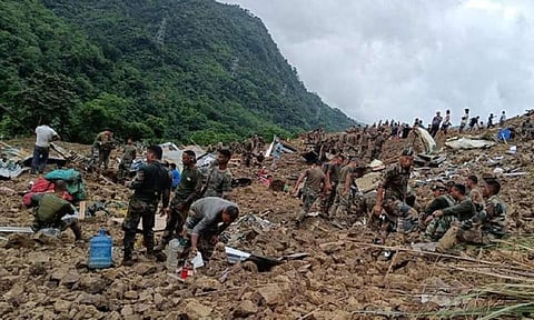 মণিপুৰঃ নোনি জিলাত ভূমিস্খলনৰ ফলত ৭ জন নিহত, কেইবাজনো সন্ধানহীন