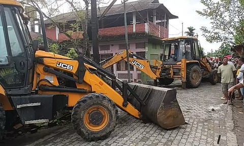 বিনীত বাগাৰিয়া মৃত্যু গোচৰ: উচ্ছেদ কৰা হৈছে অভিযুক্ত বউদুল্লা খানৰ বাসগৃহ