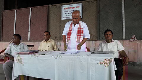 জ্যেষ্ঠ নাগৰিক মঞ্চৰ বাৰ্ষিক সভা অনুস্থিত