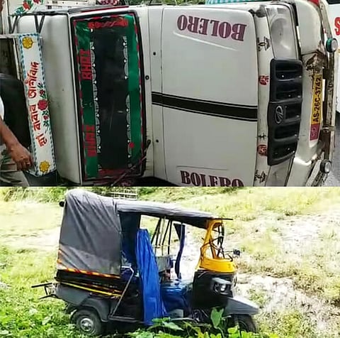 ধুবুৰীত সংঘটিত হ'ল এক ভয়াবহ পথ দুৰ্ঘটনা