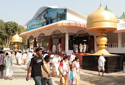 হৰি নামৰ ধ্বনিৰে মুখৰিত ঐতিহাসিক আঠখেলীয়া নামঘৰ