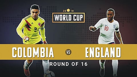 অন্তিম প্ৰি-কোৱাৰ্টাৰত ইংলেন্ডৰ সন্মূখত কলম্বিয়া