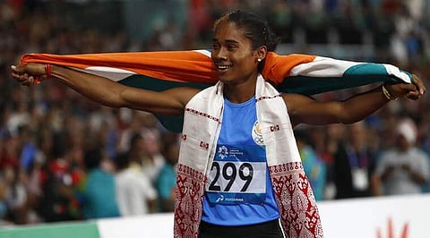 বিৰল হেট্ৰিক অৰ্জন অসম কন্যা হিমাৰ