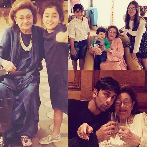 ৰনবীৰৰ পৰা আৰম্ভ কৰি টাইমুৰলৈ সকলোৰে প্ৰিয় আছিল আইতাক কৃষ্ণা ৰাজ কাপুৰ,ফটো