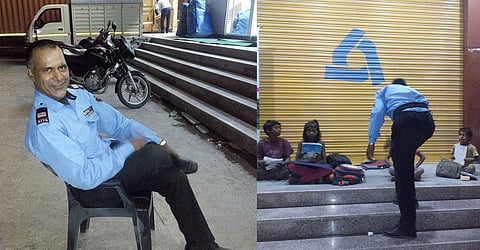 এটিএম লাইটৰ পোহৰত দৰিদ্ৰ ল'ৰা-ছোৱালীক শিক্ষা প্ৰদান,এজন চিকিউৰিটী গাৰ্ডৰ প্ৰচেষ্টা