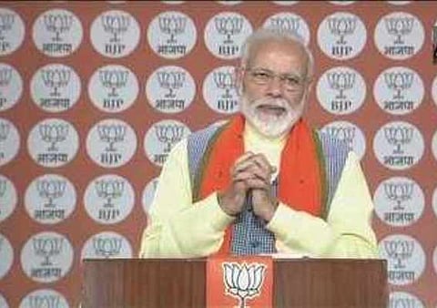 ১৫ হাজাৰ স্হানৰ পৰা ১ কোটি বিজেপি কৰ্মীৰ সৈতে মত বিনিময় প্ৰধানমন্ত্ৰীৰ